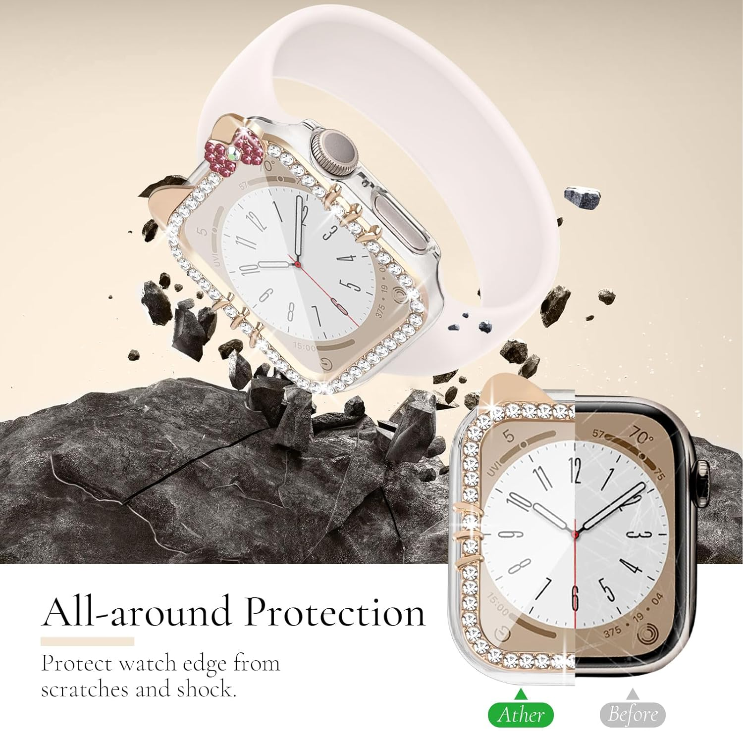 For Apple Watch 11 /10 42MM 46MM Hard Case iWatch Gel Case Protector For Apple Watch 11 /10 42MM 46MM Hard Case iWatch Gel Case Protector